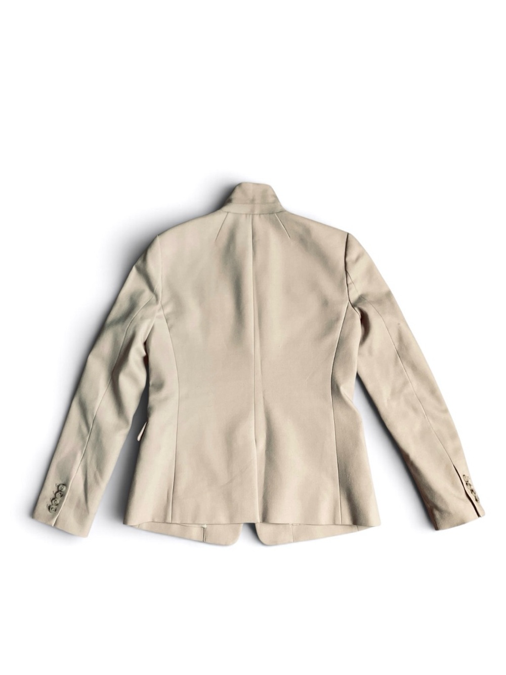 J. Crew Women’s Wool Blazer Beige Tan One Button Suit Jacket Size 4 - Picture 7 of 13